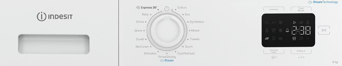 INDESIT 9KG HEAT PUMP DRYER WHITE | IDHE90W