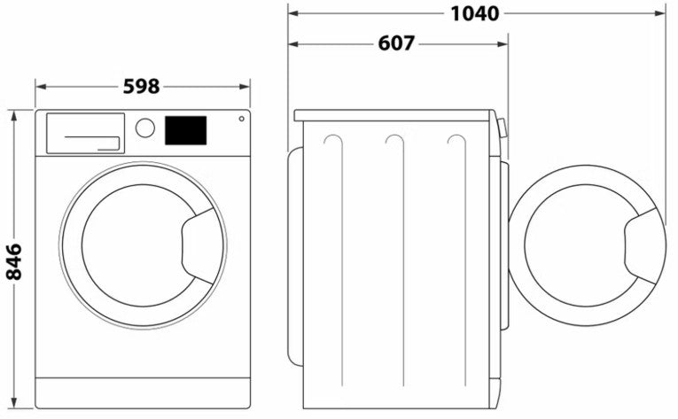 INDESIT 9KG HEAT PUMP DRYER WHITE | IDHE90W