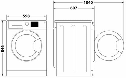 INDESIT 9KG HEAT PUMP DRYER WHITE | IDHE90W