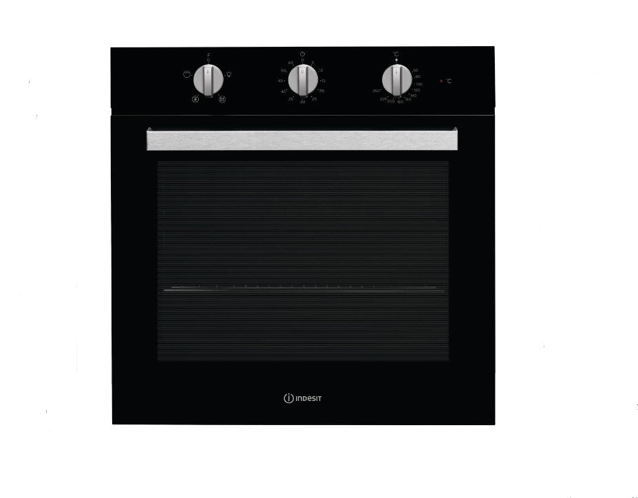 INDESIT BUILT IN SINGLE OVEN BLACK | IFW6330BL