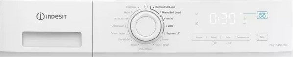 INDESIT 7KG 1400RPM WASHING MACHINE WHITE | IMA764MYTIMEUK