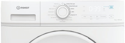 INDESIT 8KG 1400RPM WASHING MACHINE WHITE | IMA864MYTIMEUK
