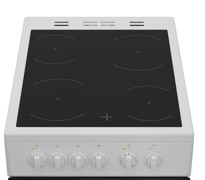 INDESIT 50CM FREESTANDING CERAMIC COOKER WHITE | ITE5VMW