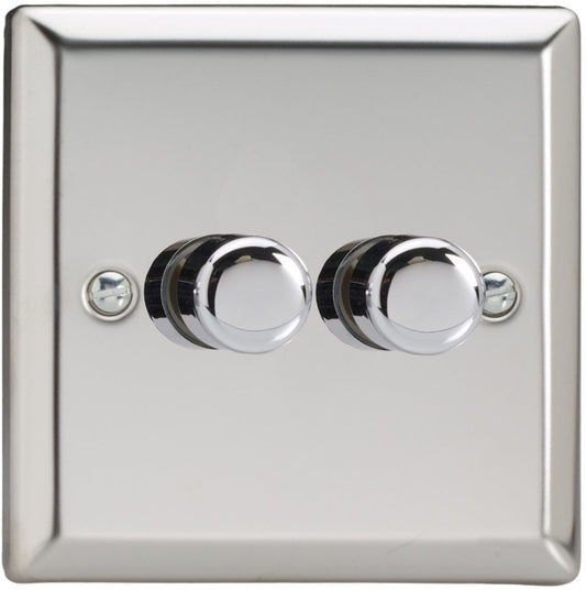 VARILIGHT LED DIMMER 2G2W P/CHROME | JCP252