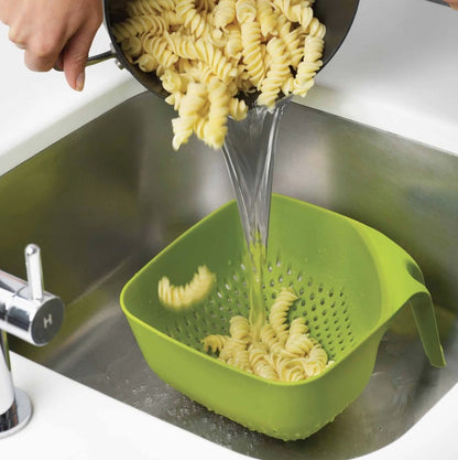 JJ SQUARE COLANDER WHITE (4) | JJ40092