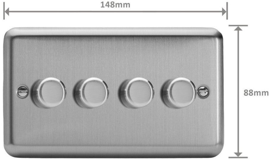 VARILIGHT LED DIMMER 4G 2W B/CHROME | JSDP254