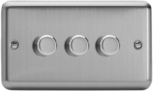 VARILIGHT DIMMER 3G 2W 10-300W M/CHROME | JSDP303