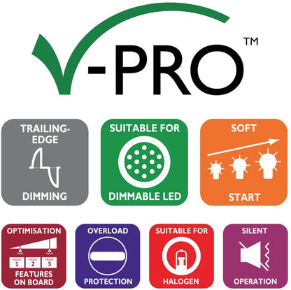 VARILIGHT DIMMER 3G 2W 10-300W M/CHROME | JSDP303