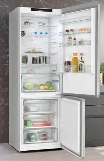 SIEMENS IQ300 FREESTANDING FRIDGE FREEZER INOX | KG49N2IDF