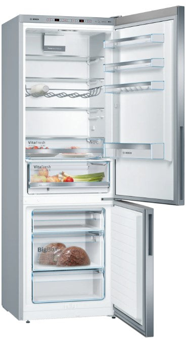 BOSCH FREE STANDING FRIDGE FREEZER ST/ST | KGE49AICAG