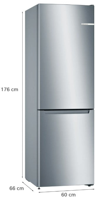 BOSCH SERIES 2 NO FROST FRIDGE FREEZER ST-STEEL | KGN33NLEBG