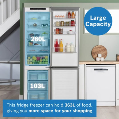 BOSCH FRIDGE FREEZER STAINLESS STEEL LOOK | KGN392LDFG