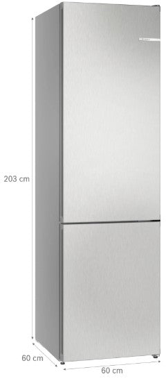 BOSCH FRIDGE FREEZER STAINLESS STEEL LOOK | KGN392LDFG