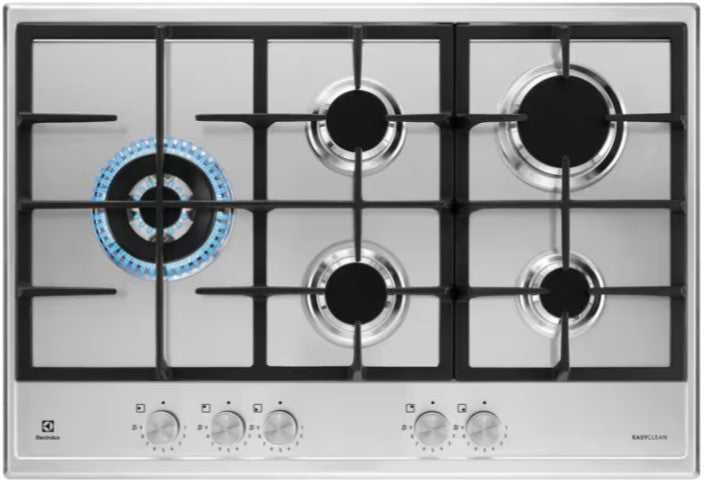 ELECTROLUX 75CM SLIMLINE GAS HOB ST-STEEL | KGS75662SX