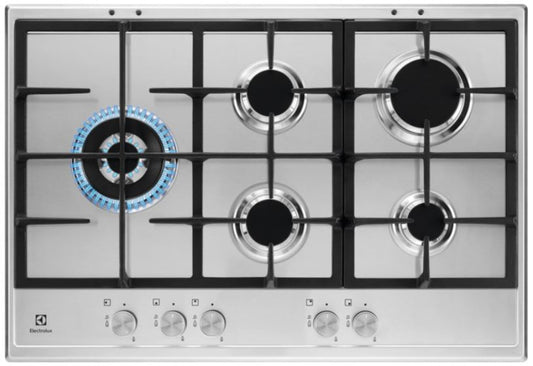 ELECTROLUX 75CM SLIMLINE GAS HOB SS | KGS7566SX