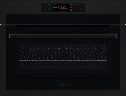 AEG BUILT IN COMBI MICROWAVE OVEN MATT BLACK | KME768080T