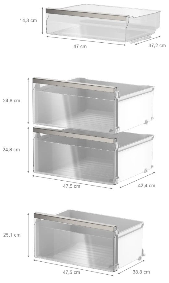 SIEMENS IQ300 TALL NO FROST UPRIGHT FRIDGE BR-STEE | KS36NVICGG