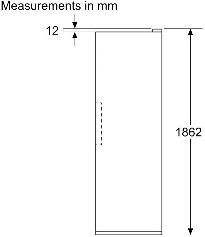 SIEMENS IQ300 TALL NO FROST UPRIGHT FRIDGE BR-STEE | KS36NVICGG