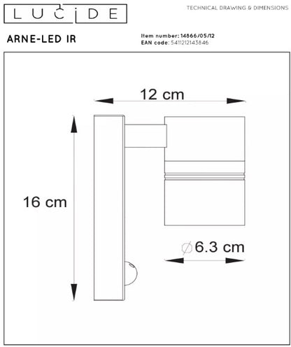 ARNE WALL LIGHT +IR SATIN CHROME | L148660512
