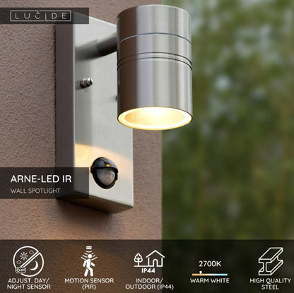 ARNE WALL LIGHT +IR SATIN CHROME | L148660512