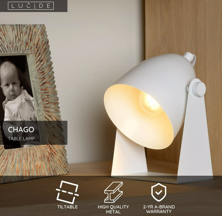 CHAGO DESK LAMP E14 WHITE | L455640131