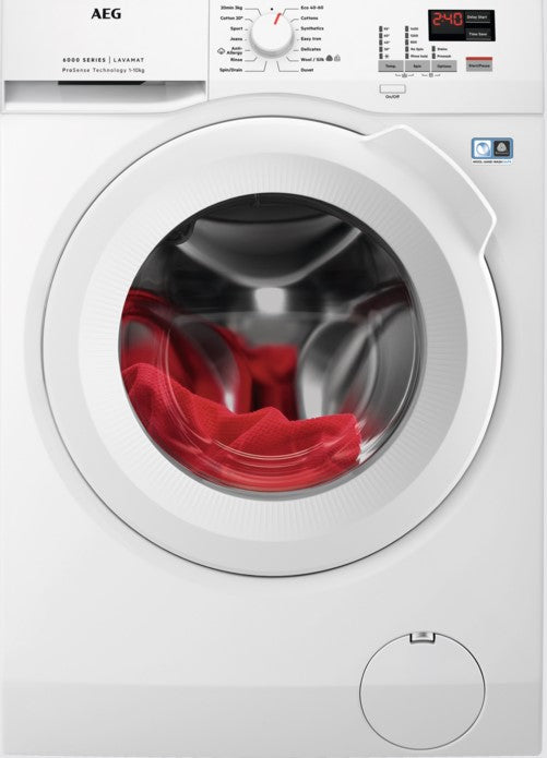 AEG 10KG 1400 RPM A RATED WASHING MACHINE WHITE | L6FBK141B