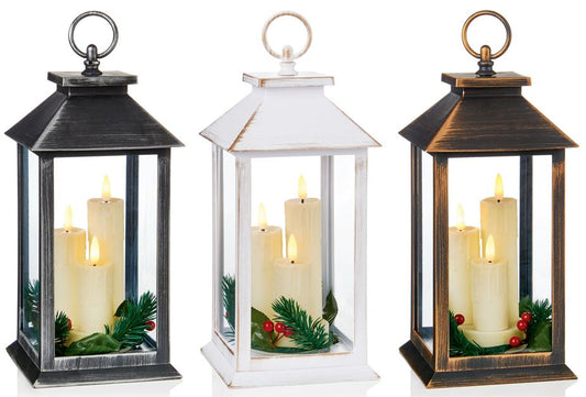 27CM TRIPLE FLICKBRIGHT LANTRN | LB213061