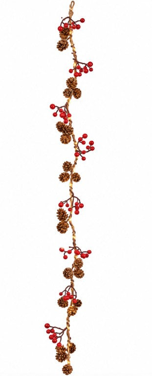 1.6M BO  BERRY AND PINECONE GARLAND | LB231656