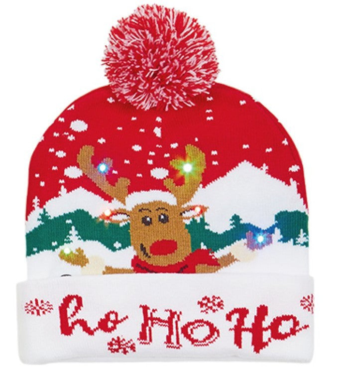 20 X 21CM LIT BO CHRSTMAS KNIT HAT | LB231934