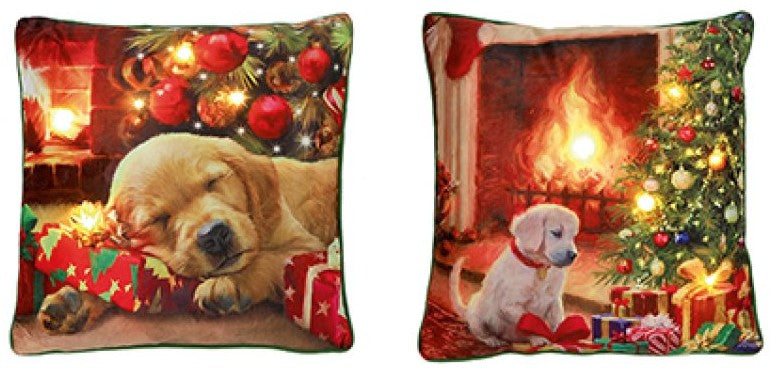 45 X 45CM B-O LIT CHRISTMAS PUPPY | LB242205