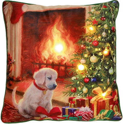 45 X 45CM B-O LIT CHRISTMAS PUPPY | LB242205
