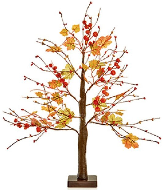 60CM BO WW LIT MAPLE LEAF TREE | LB246276