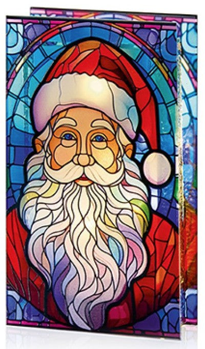 21 X 13CM BO SANTA STAINED GLASS TABLE | LB251363