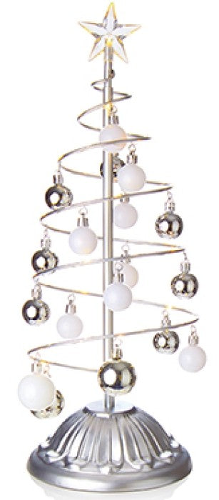 50CM B-O LIT SILVER METAL TREE | LB261332S