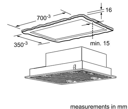 SIEMENS CANOPY COOKER HOOD | LB75565GB