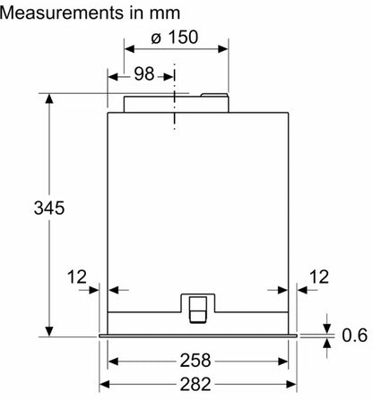 SIEMENS IQ500 70CM CANOPY HOOD BLACK | LB77NAC60B