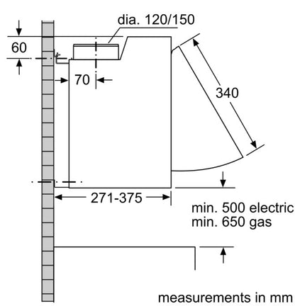 SIEMENS 60CM HIGH POWER INTEGRATED HOOD | LE66MAC00B