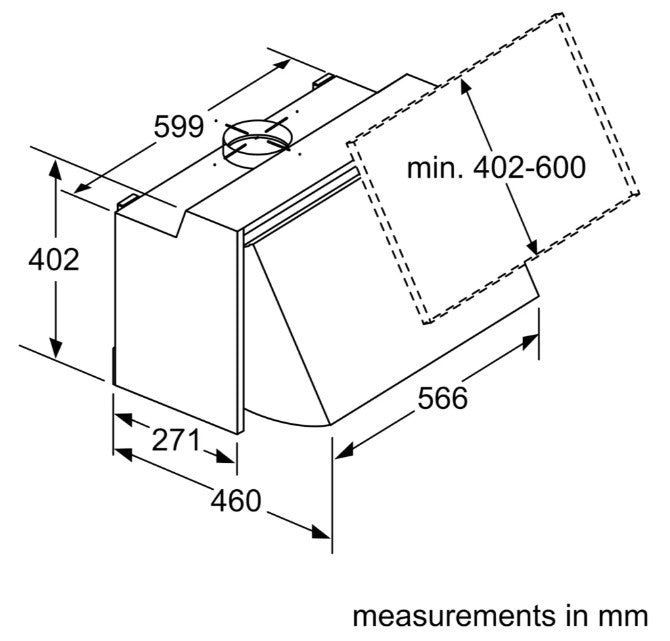 SIEMENS 60CM HIGH POWER INTEGRATED HOOD | LE66MAC00B