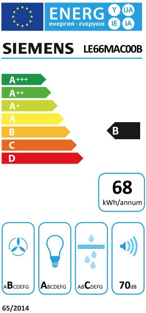 SIEMENS 60CM HIGH POWER INTEGRATED HOOD | LE66MAC00B