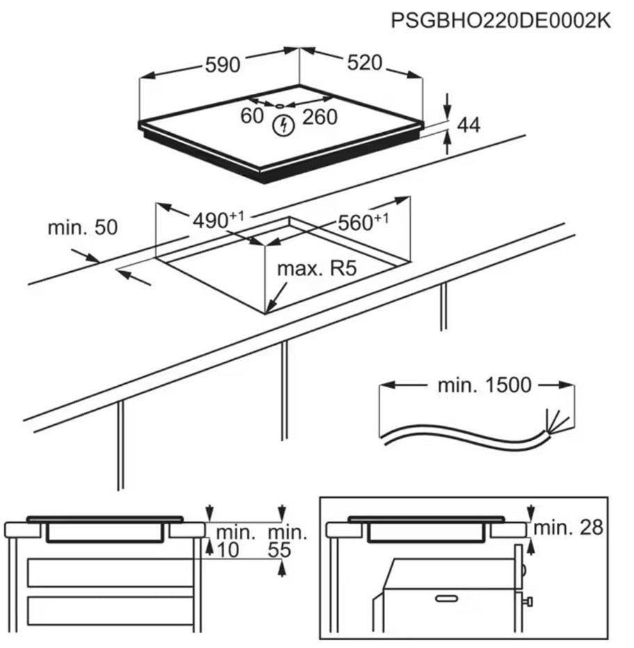 ELECTROLUX 60CM 4 ZONE INDUCTION HOB | LIS62443