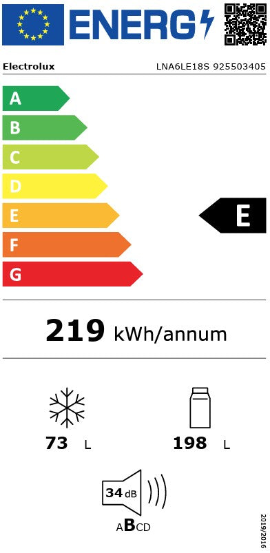 ELECTROLUX BUILT IN FRIDGE FREEZER 70:30 LOW FROST | LNA6LE18S
