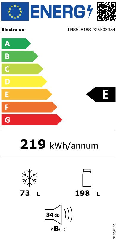 ELECTROLUX INTEGRATED 70:30 FRIDGE FREEZER LOW FRO | LNS5LE18S