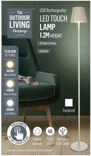 LED USB RECHARGEABLE TABLE LAMP (IP20) | LT250773SGR