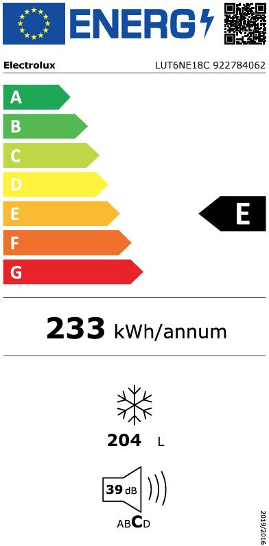 ELECTROLUX INTEGRATED TALL FREEZER | LUT6NE18C