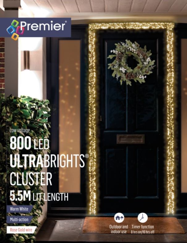 5.5M 800L ROSE GLD ULTRABRIGHT CLUSTER WITH WW LED | LV213048WW