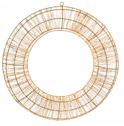 60CM TWINKLING LIT ROSE GOLD WREATH | LV231502RWW