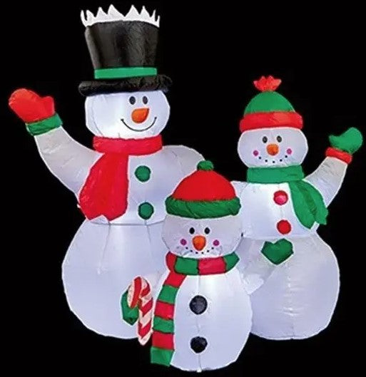 1.5M INFLATABLE SNOWMAN FAMILY | LV241505