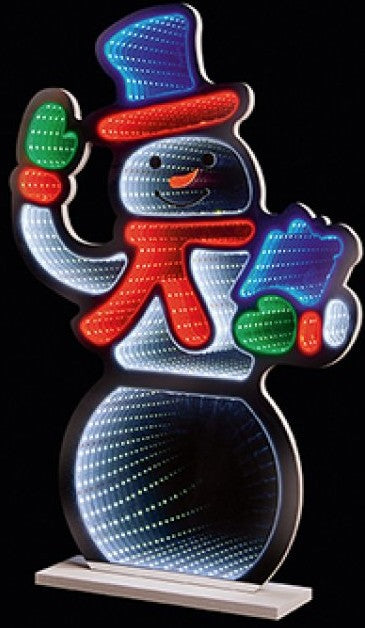 #60CM SNOWMAN INFINITY MIRROR | LV243015