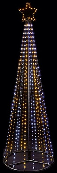 2.1M MULTI ACTION LIT PYRAMID TREE | LV243055