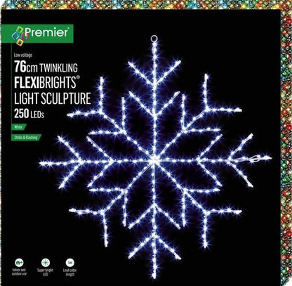76CM X 76CM TWINKLING SNOWFLAKE | LV243118W